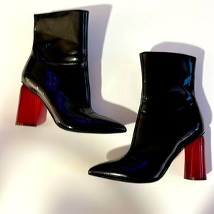 Jeffrey Campbell patent leather boots!